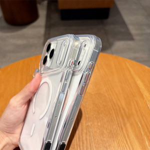 Étui de téléphone portable en acrylique Transparent de haute qualité pour <span class=keywords><strong>iPhone</strong></span> 17Air <span class=keywords><strong>11</strong></span> 12 13 16 ProMax 14 15Plus couverture antichoc de charge magnétique - Product Image 4