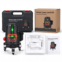 Niveau laser vert à 5 lignes haute précision, auto-nivelant, avec alarme d'inclinaison, pour la décoration de bâtiments