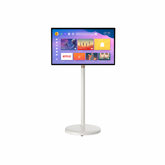 Mobile Companion Smart Display 21.5-inch 10-touch Screen Rotatable Wheels Portable Screen with Built-in Battery Android System