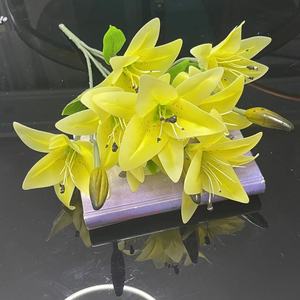 ดอกลิลลี่เทียมทำจากผ้าไหมเทียมพืชดอกลิลลี่เทียมสำหรับงานแต่งงานบ้านปาร์ตี้วันแม่ & กลับไปโรงเรียน - Product Image 6