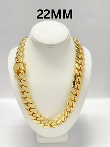 Cadena Cubana de Miami de Plata de Ley 925 Chapada en Oro de la Mejor Calidad, Joyería Hip Hop, 10-24 mm, Todos los Tamaños Disponibles a Bajo Precio - Product Image 4