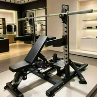 Banc de musculation professionnel combiné inclinable et déclinable, station d'haltérophilie réglable au design innovant pour usage en salle de sport