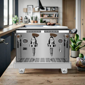 Professionele Commerciële Huishoudelijke Elektrische Slimme Roestvrijstalen Semi-Automatische <span class=keywords><strong>2</strong></span> Groep Italiaanse Café Koffiemachine - Product Image 1