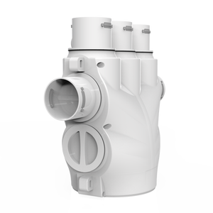 Raccord de tuyau en plastique HVAC pour intérieur, réglable, 1 point, 7, raccord de tuyau PE, séparateur, coude en PVC, raccord de tuyau à 4 voies - Product Image 2