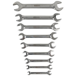 Open-End Wrench <b>Spanner</b> Set of 9 17mm CRV Stainless Steel Industrial Grade DIY with Chrome Finish Customizable OEM Support - Product Image 1
