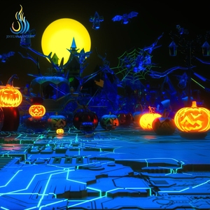 Lanterne géante de festival du Jour des Morts mexicaine avec squelette <span class=keywords><strong>musicien</strong></span> et guitare pour décoration d'Halloween - Product Image 6