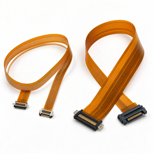 Cable FPC Personalizado, Cable Plano Flexible de 0.5mm 1.0mm de Paso, Fabricante de Ensamblaje LVDS OEM - Product Image 1