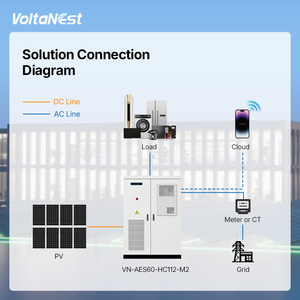 VoltaNest Battery Solar 64kWh 60kWh 100kWh Industrial Commercial <b>Energy</b> <b>Storage</b> <b>System</b> High Voltage - Product Image 4