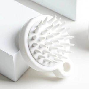 Silicone Scalp Massage <b>Brush</b> White <b>Bath</b> <b>Brush</b> For Hair Care And Itch Relief - Product Image 4