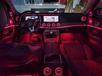 Éclairage Ambiant d'Intérieur à 64 Couleurs pour Mercedes Benz Classe E W213 AMG E43 E53 E250 avec Aérateurs LED et Haut-Parleur Tweeter Rotatif 3D