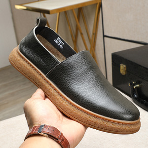 Mocassini da <span class=keywords><strong>Uomo</strong></span> in Pelle di Vacchetta Morbida a Strato Singolo Molto Comodi, Nuovi Slip-on Traspiranti Estivi 2026 - Product Image 3