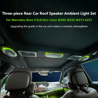 Kit d'éclairage d'ambiance LED pour voiture 12V, haut-parleurs tweeter pour aérateurs de type turbine, pour Classe C W205 GLC X253