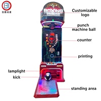 Machine d'arcade de boxe de rue interactive à monnayeur, jeu de sport ultime de boxe et de kick-boxing, en métal, garantie 1 an