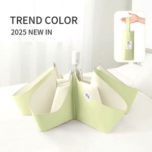 Sombrilla de Sol Casual Ultraligera para Mujer, Protección UV, Compacta, Portátil, Apertura Automática, Fibra de Poliéster, para Todo Clima, Estilo Ejecutivo - Product Image 1