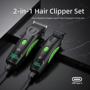 PRITECH Tagliacapelli <span class=keywords><strong>Professionale</strong></span> Personalizzato a Velocità Multiple, Macchina per Taglio <span class=keywords><strong>Capelli</strong></span> di Alta Qualità Senza Fili per Uomo - Product Image 2