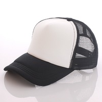Gorra de malla de 5 paneles estilo camionero informal de verano para niños con logotipo y personaje bordados en 3D