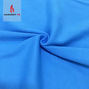 NFPA2112 Certificated 240gsm Interlock 100 Cotton Flame Retardant Fabric