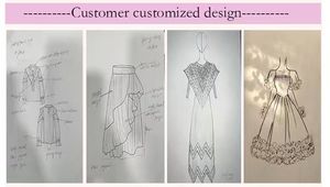 Nuovo Abito da Donna in Lino a Maniche Lunghe con Collo Rotondo, Vestibilità Ampia, Tinta Unita, Stile Artistico, Casual, con Bottoni, per Vacanze - Product Image 4