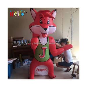 Marketing all'aperto animale cartone animato mascotte pubblicità volpe gonfiabile - Product Image 1