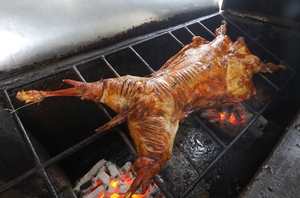 Than loại tự động quay BBQ toàn bộ đèn nướng lò - Product Image 6