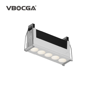 Techo Blanco Negro Tienda Downlight 6W 10W Rejilla 110V 220V Luz LED lineal empotrada - Product Image 6