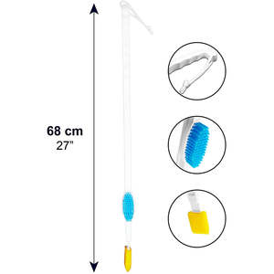 Spazzola per Piedi da Doccia, Strumento per la Cura delle Dita dei Piedi con Manico Lungo KMINA K40008 - Product Image 2