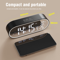 Horloge de table numérique intelligente à affichage LED moderne multifonctionnelle pour bureau à domicile chambre salon