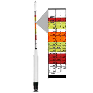 맥주, 포도주, mead 및 kombucha 양조를 위한 3 가늠자 비중계 3 에서 1 알콜 비중계 - Product Image 3