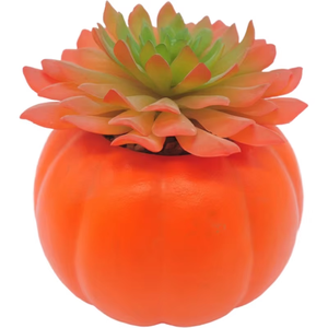 Pots de fleurs décoratifs en forme de citrouille en céramique émaillée personnalisée succulente artificielle décoration de jardin d'intérieur couvercles de pots et jardinières - Product Image 3