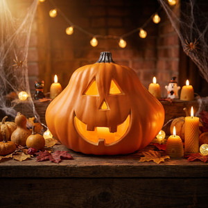 Lanternes LED d'extérieur, lampes de table LED économiques pour <span class=keywords><strong>Halloween</strong></span>, citrouilles artificielles lumineuses, lumières LED citrouilles d'<span class=keywords><strong>Halloween</strong></span> - Product Image 1