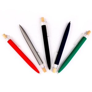 Bolígrafo Ecológico <span class=keywords><strong>OKASA</strong></span> TE885 de Aluminio Reciclado con Logotipo Personalizado, Barril Metálico, Empujador de Bambú, Tinta Alemana, Colores Personalizados para Oficina/Escuela - Product Image 5