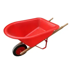 उच्च गुणवत्ता वाले प्लास्टिक ट्रे खिलौना Wheelbarrow के लिए बच्चों समुद्र तट गार्डन आंगन सड़क पर Wheelbarrows वैगन गाड़ी