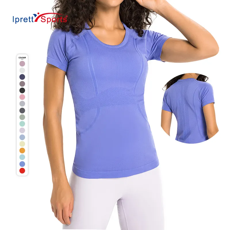Women Slim Fit Short Sleeve Sports T Shirts Workout Yoga Tops Comfortable Active Wear Training Gym T Shirt