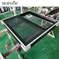 Ventana colgada doble americana de estilo moderno Ventanas deslizantes verticales Heritage Sash con marco de aleación de aluminio Función antirrobo