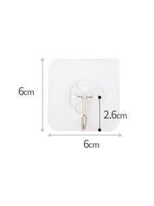 多機能6 Cmフリー非マーキングステッカー粘着ハンガーフック自己粘着壁フック北欧 - Product Image 3