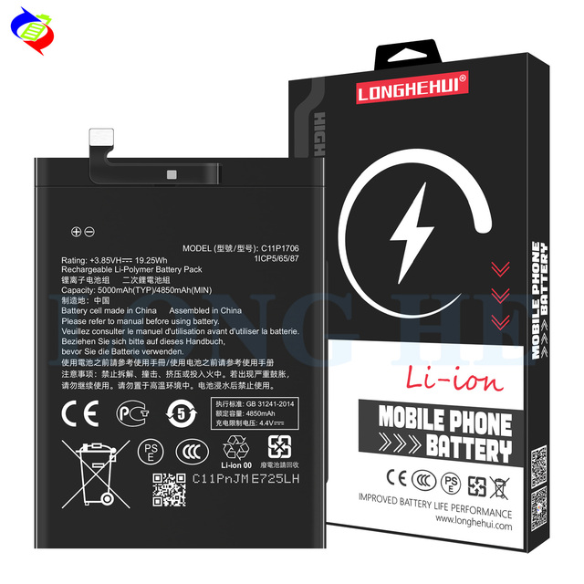 5000mah C11P1706 ZB601KL X00TDE Cell Phone Battery for ASUS Zenfone Max Pro M1 Battery Mobile Phone Rechargeable Batteries Stock