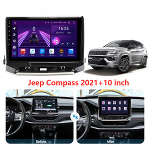 Adaptador de salpicadero de marco de coche decodificador de caja Canbus para Jeep Compass 2021 Kit de Panel de montaje de tablero de <span class=keywords><strong>Radio</strong></span> Android - Product Image 2