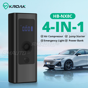 เครื่องช่วยสตาร์ทรถยนต์ 4 in 1 พร้อมปั๊มลม คอมเพรสเซอร์ 1000A อุปกรณ์สตาร์ท แบตสำรอง 12V เครื่องเติมลมยางดิจิตอล 150PSI สำหรับรถยนต์และลูกบอล - Product Image 1