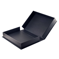 Großhandel Maßgefertigter Fotorahmen Schwarze Klappbare Geschenkbox Fotorahmen Starre Papierverpackungsbox Souvenir-Verpackung