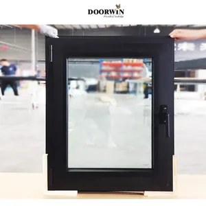 Thermal Break Aluminium Black Window Casement Windows House Window Design Double Glazed Aluminum Window