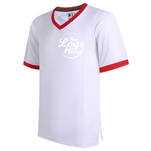 เสื้อฟุตบอลถักผ้าฝ้าย/โพลีเอสเตอร์สั่งทำขายส่งสำหรับผู้ชายและผู้หญิง ระบายอากาศได้ดี แห้งเร็ว ไม่เป็นขุย พิมพ์ลาย 3 มิติ เสื้อกีฬา - Product Image 4