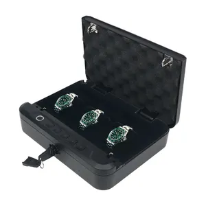 Home Safety Portable Biometric Fingerprint Keys Safe Unlock Box Jewelry Watch Box Storage Gun Safe