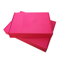 Wellpappe Recycelbare Logo-Geschenkverpackung Rosa Schuhkartons Kleidungsboxen Papier-Versandtaschen für Kleidung
