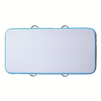 Tapis de gymnastique aquatique gonflable personnalisé et planche à pagaie Modèle 111 pour divertissement aquatique Bleu/Rose Personnalisation sur échantillon