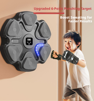 QIDIAN Smart PVC Music Boxing Machine, machine de boxe murale, entraîneur de boxe, exercice de réaction, cible murale pour hommes, femmes et enfants