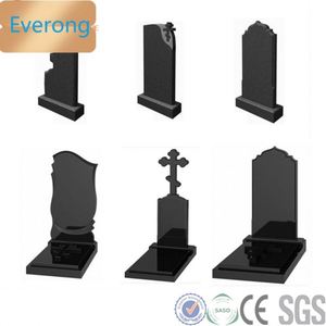 Prix bas chinois impérial gris granit pierre tombale funéraire, nouveau style ange monument cimetière, chine noir granit monuments - Product Image 2