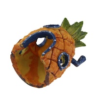 Décoration de maison d'ananas simulation résine dessin animé aquarium paysage escape maison aquarium décoration écologique