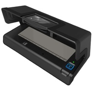 Détecteur de billets de banque portable en plastique UV MG WM avec lentille grossissante et mesure de la taille, détection en 0,5 seconde pour la manipulation de l'argent liquide