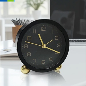 Horloges de bureau à quartz de style antique rappel de l'heure mécanisme mécanique matériau en verre forme circulaire rétro-éclairage voyage scolaire - Product Image 2