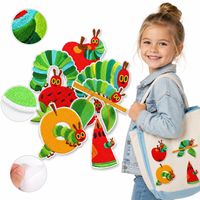 Prêts à expédier : Écussons brodés thermocollants ou à coudre, motifs fruits (Pomme, Orange, Fraise, Pastèque) et chenilles